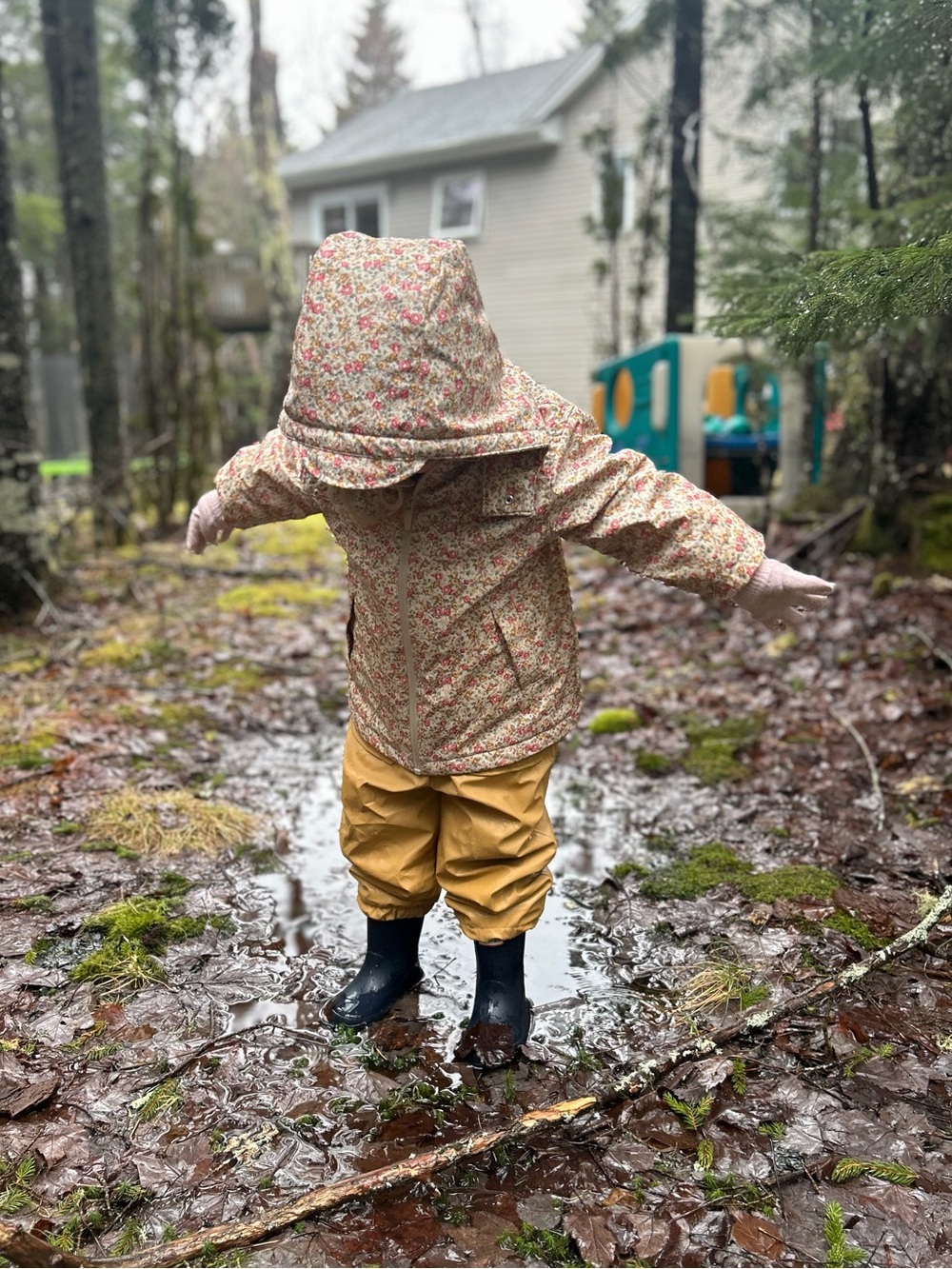 Zara Floral Rainsuit
